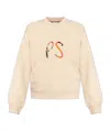 Ps By Paul Smith Spray Swirl Organic Cotton Sweatshirt In Nude