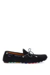 Ps By Paul Smith Springfield Suede Moccasin In Blue