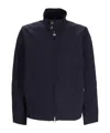 Ps By Paul Smith Stand Collar Harrington Jacket Dark Navy In Black