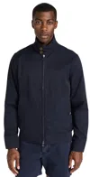 Ps By Paul Smith Stand Collar Harrington Jacket Dark Navy In Dark Navy