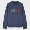Ps By Paul Smith Ps Paul Smith "bike Wheel" Sweatshirt In Blue