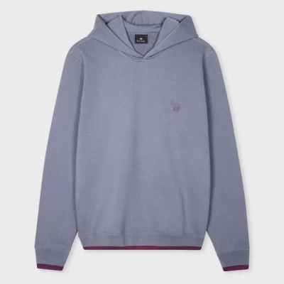Ps By Paul Smith Mens Reg Fit Hoody Zebra Mono Grey