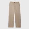 Ps By Paul Smith Stone Two-tone Cotton Twill Chinos Brown In Brown