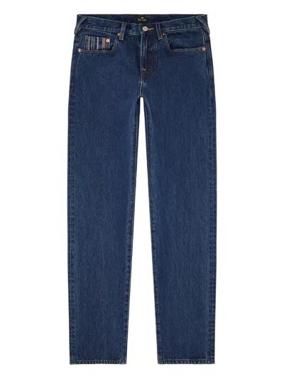 Ps By Paul Smith Stripe-detail Jeans In Blue