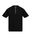 Ps By Paul Smith Quarter Zip Polo T Shirt In Black
