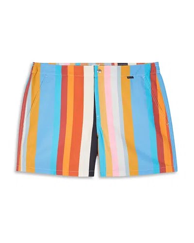 Ps By Paul Smith Striped 4 Swim Shorts In Multi