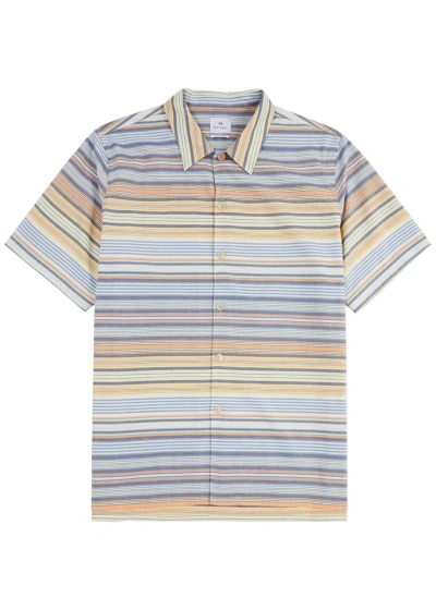 Ps By Paul Smith Striped Cotton Shirt In Multicoloured