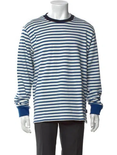 Pre-owned Ps By Paul Smith Striped Crew Neck Polo Shirt In Green