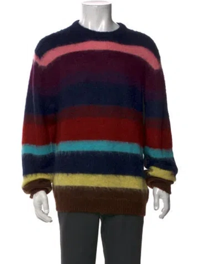 Pre-owned Ps By Paul Smith Striped Crew Neck Pullover In Blue