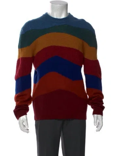 Pre-owned Ps By Paul Smith Striped Crew Neck Pullover In Red