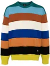 Ps By Paul Smith Striped Shirt In Multicolor