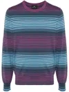 Ps By Paul Smith Ps Paul Smith Relaxed-fit Striped Merino Wool Sweater In Blue