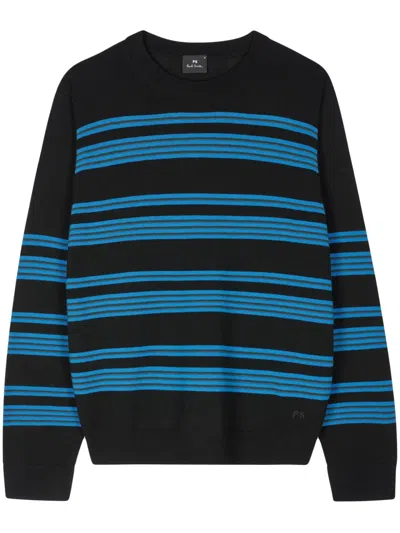 PS BY PAUL SMITH STRIPED MERINO WOOL JUMPER