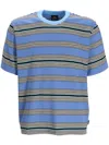 Ps By Paul Smith Striped Organic Cotton T-shirt In Blue