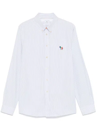 Ps By Paul Smith Gestreiftes Hemd In Weiss