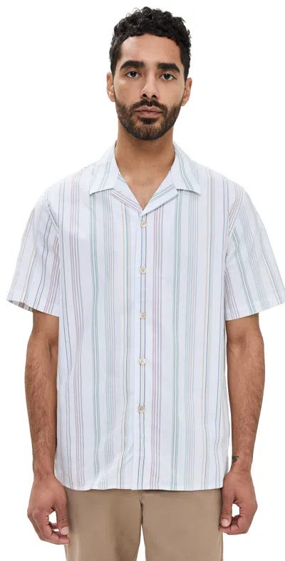 PS BY PAUL SMITH STRIPED SHORT SLEEVE SHIRT MULTI