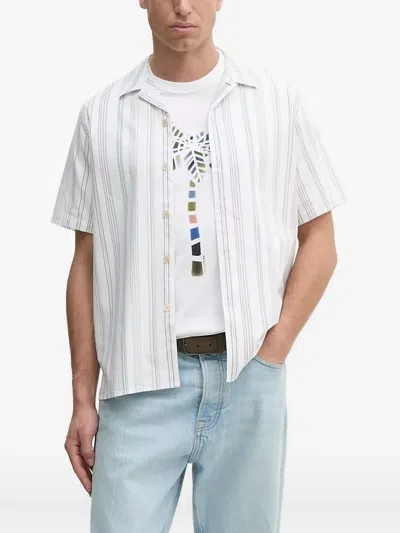 PS BY PAUL SMITH STRIPED SHORT-SLEEVE SHIRT