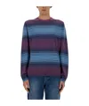 Ps By Paul Smith Ps Paul Smith Relaxed-fit Striped Merino Wool Sweater In Blue