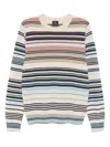 Ps By Paul Smith Striped Sweater In Neutrals