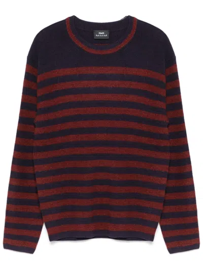 Ps By Paul Smith Striped Sweater In Beige