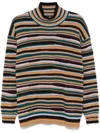 Ps By Paul Smith Striped Sweater In Red