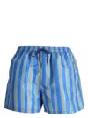 Ps By Paul Smith Striped Swim Shorts In Blue