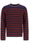 Ps By Paul Smith Ps Paul Smith Striped Wool And Mohair Blend Pullover In Red