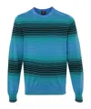 Ps By Paul Smith Ps Paul Smith Striped Crewneck Sweater In Blue