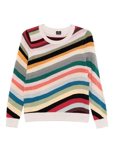 Ps By Paul Smith Ps Paul Smith Striped Wool Jumpers In Multi