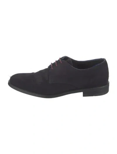 Pre-owned Ps By Paul Smith Suede Derby Shoes In Blue