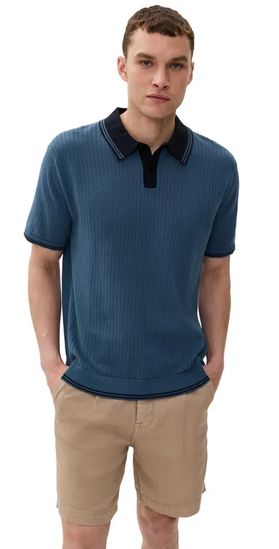 PS BY PAUL SMITH SWEATER POLO PETROL BLUE