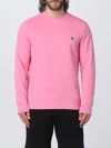 Ps By Paul Smith Ps Paul Smith Zebra Patch Crewneck Sweatshirt In Pink