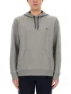 Ps By Paul Smith Sweatshirt With Zebra Patch In Grey