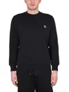 Ps By Paul Smith Ps Paul Smith Zebra Logo Sweatshirt In Organic Cotton In Black