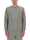Ps By Paul Smith Ps Paul Smith Zebra Logo Sweatshirt With Zebra Logo In Gray
