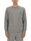 Ps By Paul Smith Sweatshirt With Zebra Patch In Grey