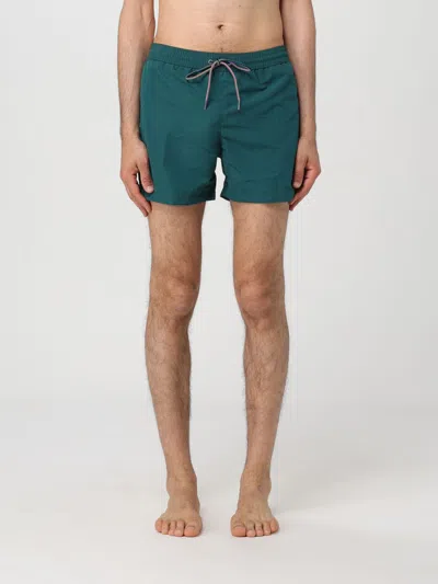 Ps By Paul Smith Swimsuit Ps Paul Smith Men In Petroleum Blue
