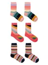 Ps By Paul Smith Swirl-pattern Socks (pack Of Three) In Yellow