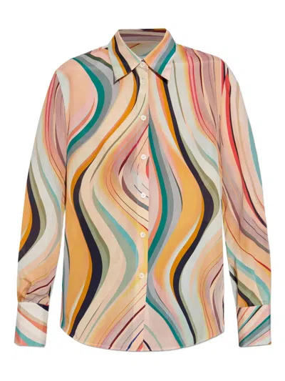 Ps By Paul Smith Swirl-patterned Button-up Shirt