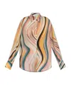 Ps By Paul Smith Ps Paul Smith Striped Knit Top In Nude