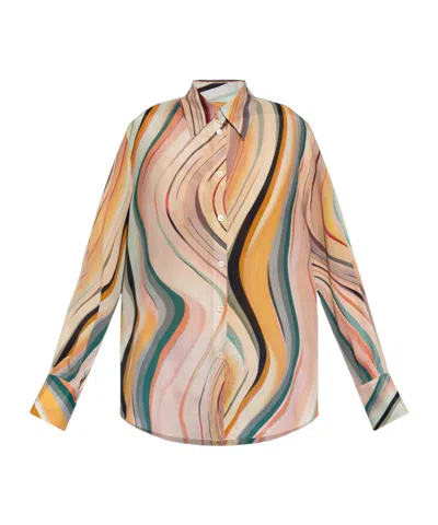 Ps By Paul Smith Ps Paul Smith Striped Knit Top In Multicolor