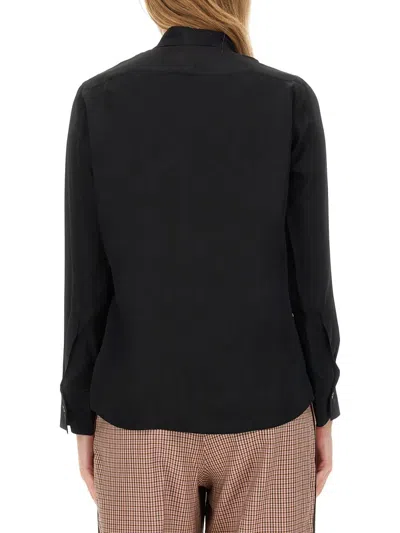 Ps By Paul Smith Swirl Spray Shirt In Black