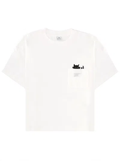 Ps By Paul Smith T-shirt Cat In White