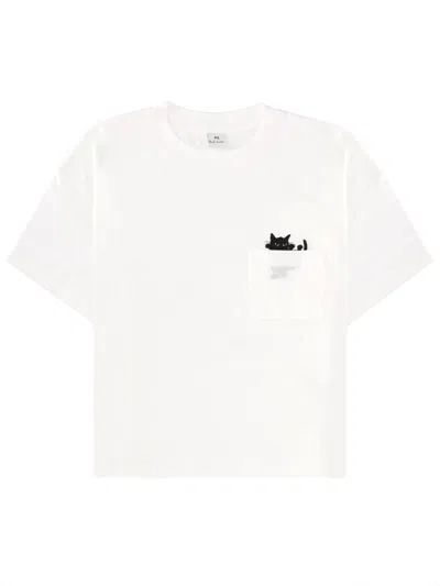 Ps By Paul Smith T-shirt Cat In White