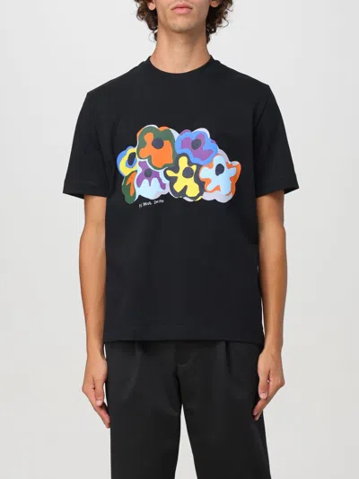 Ps By Paul Smith Ps Paul Smith Printed Cotton T-shirt In Black