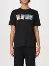 Ps By Paul Smith Seed Packet Cotton T-shirt In Schwarz