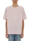 Ps By Paul Smith Ps Paul Smith T-shirt With Embroidery Ps Happy In Pink