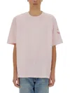 Ps By Paul Smith Ps Paul Smith T-shirt With Embroidery Ps Happy In Pink