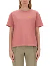 PS BY PAUL SMITH T-SHIRT WITH "HAPPY" PRINT