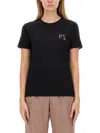Ps By Paul Smith T-shirt With Logo In Black